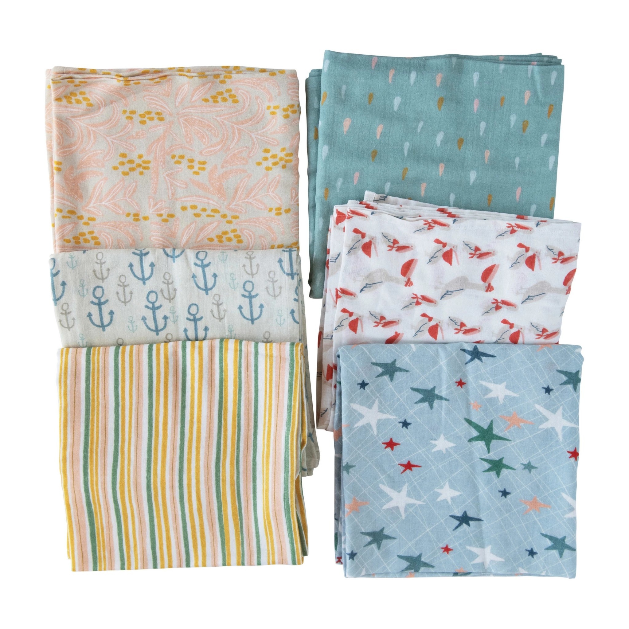 FLEURISH Cotton Baby Swaddle Blanket (choice of 6 prints)