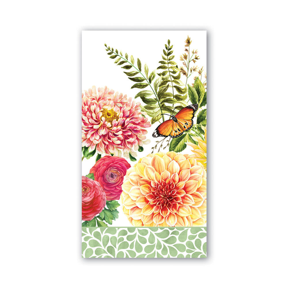 Michel Design Works Dahlias Hostess Napkin