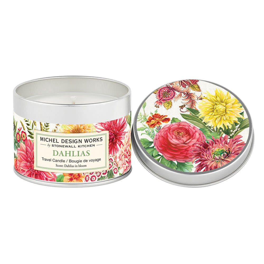 Michel Design Works Dahlias Travel Candle *final few
