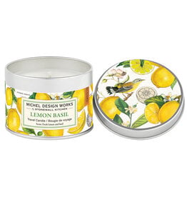 Michel Design Works Lemon Basil Travel Candle