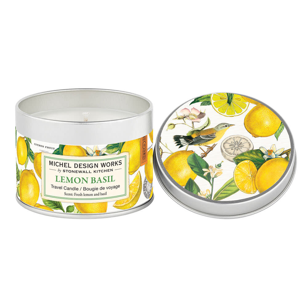 Michel Design Works MDW Lemon Basil Travel Candle