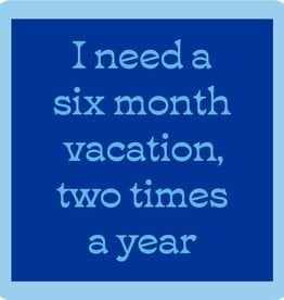 Drinks on Me coasters Beach Six Month Vacation Coaster