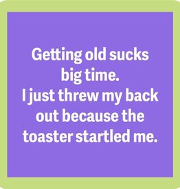 Drinks on Me Threw Out My Back Coaster