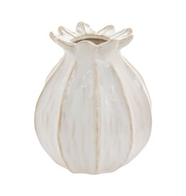 FLEURISH White Rosemead Vase