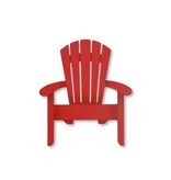 Roeda Studio Adirondack Chair Magnet Red