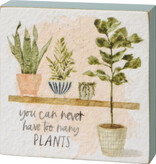 FLEURISH Plant Life Block Sign (various)