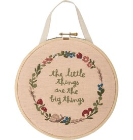 FLEURISH Little Things Hand Embroidered Hoop