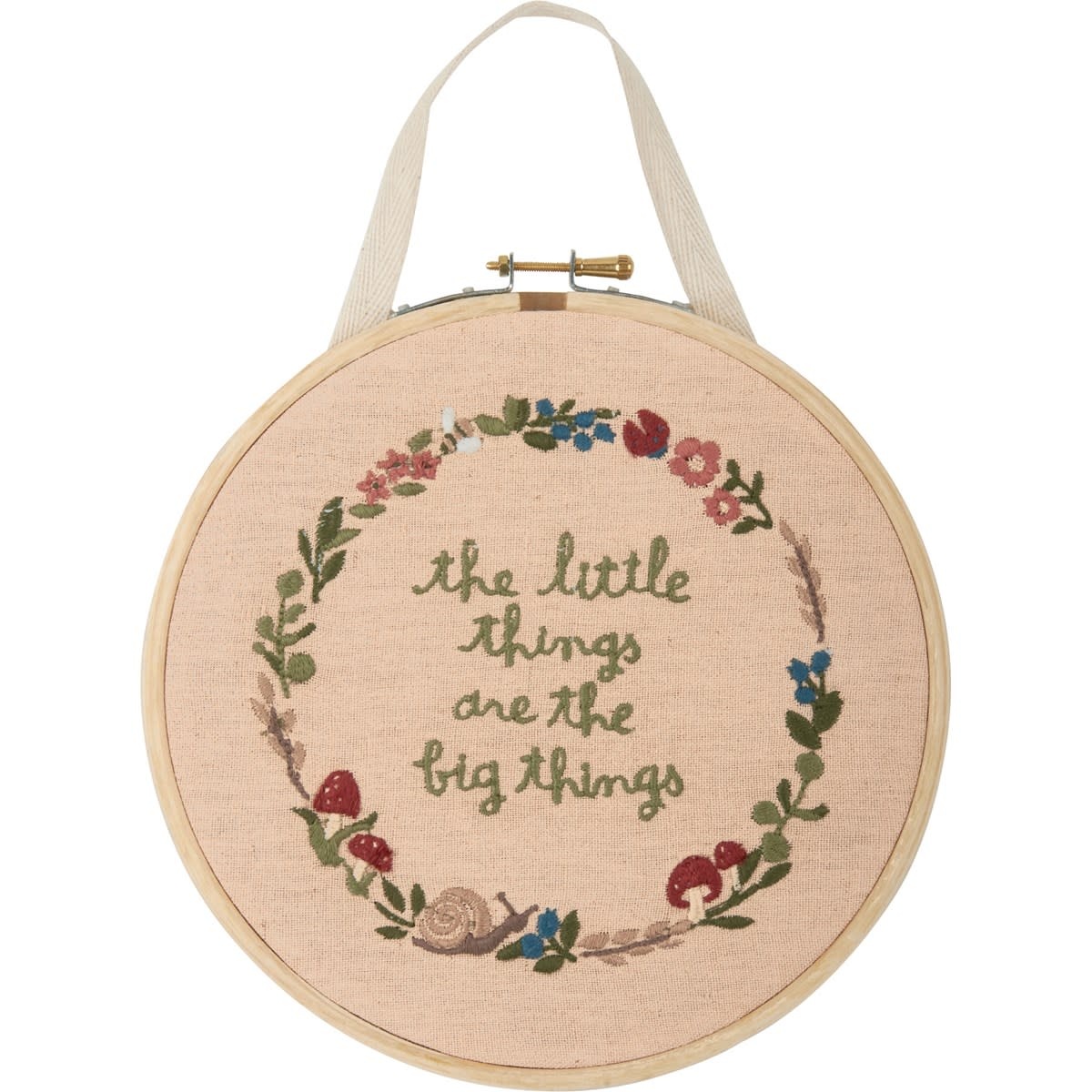 FLEURISH Little Things Hand Embroidered Hoop