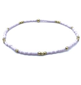 Erin Gray 2mm Newport Light Pink + Gold Filled Waterproof Bracelet