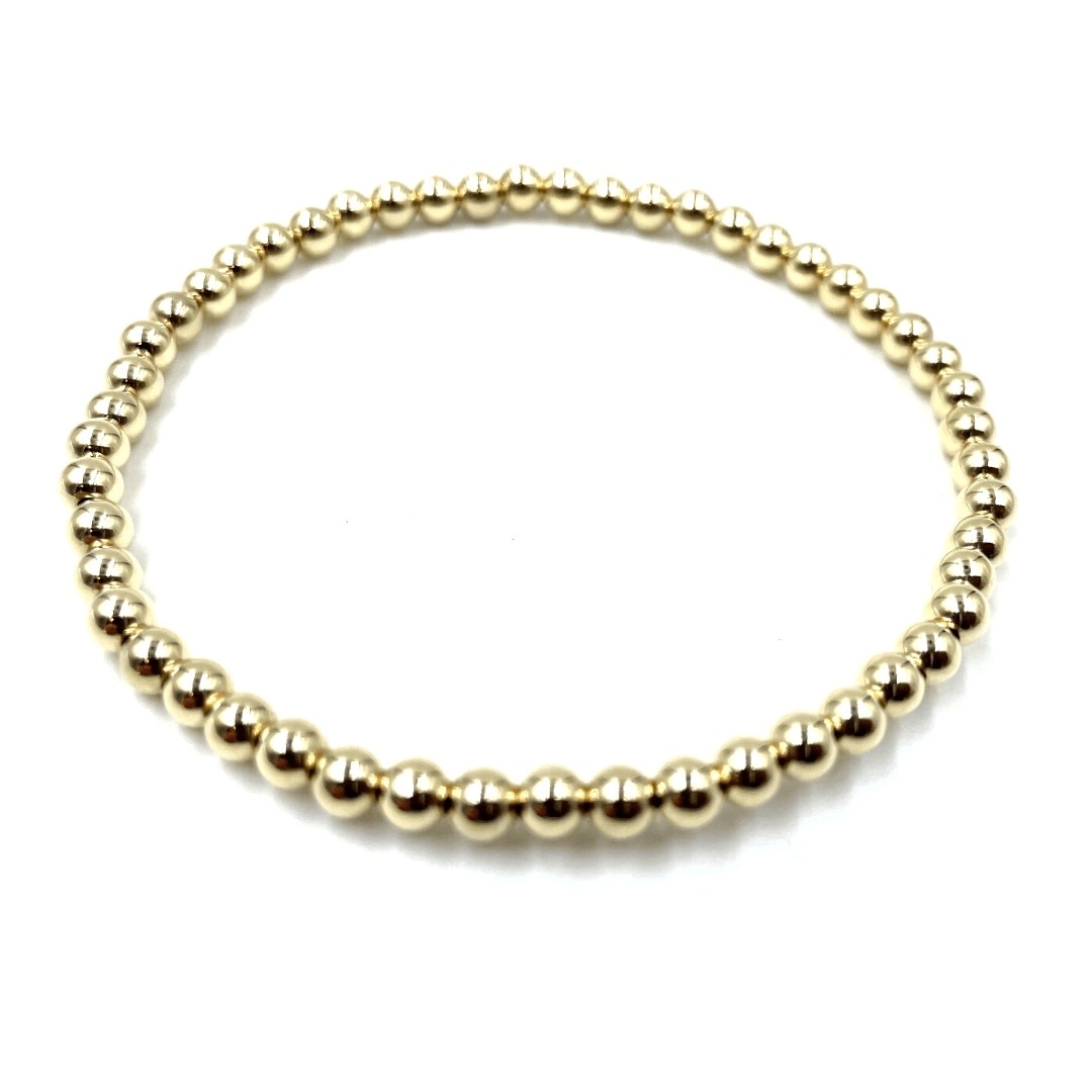 Erin Gray 4mm 14k Gold Filled Karma Waterproof Bracelet 7"