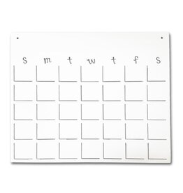 Roeda Studio Calendar Monthly Dry Erase - 19"h x 22"w