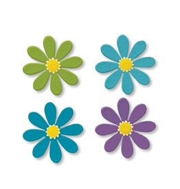 Roeda Studio Daisy Magnets S/4 Cool Colors