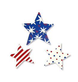 Roeda Studio Patriotic Star Magnets S/3 - Pattern