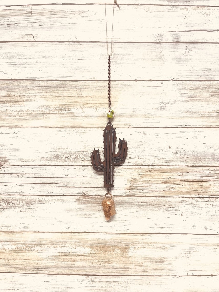Universal Ironworks Inc Emporium Cactus Single Bell Desert Southwest Garden Chime