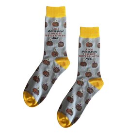 Barrel Down South Like Bourbon You Get Better with Age Birthday Bourbon Socks