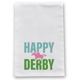 Barrel Down South Happy Derby Horse Racing Derby Tea Towel