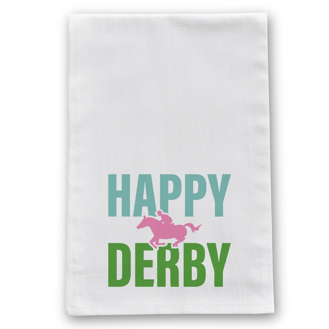 Barrel Down South Happy Derby Horse Racing Derby Tea Towel