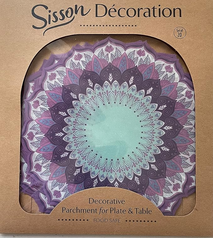 Sisson Distribution, LLC Cheese Paper Parchment Rounds: Sky Mandala 9