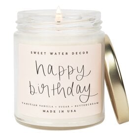 Sweet Water Decor Happy Birthday 9 oz Soy Candle