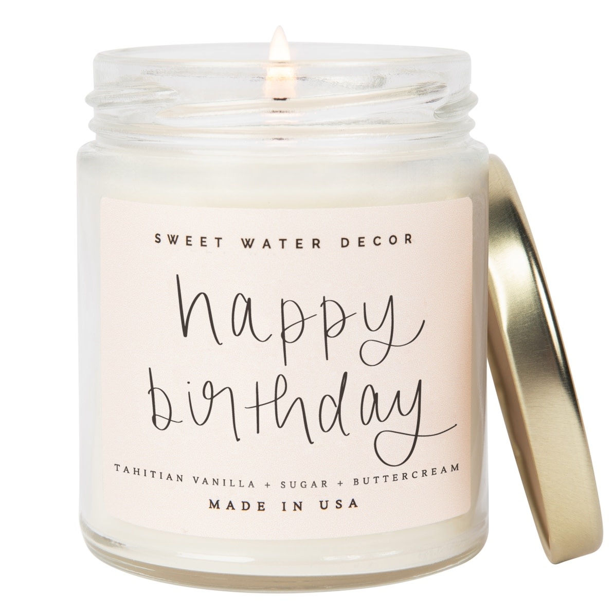 Sweet Water Decor Happy Birthday 9 oz Soy Candle