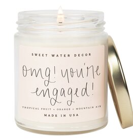 Sweet Water Decor Omg! You're Engaged! 9 oz Soy Candle