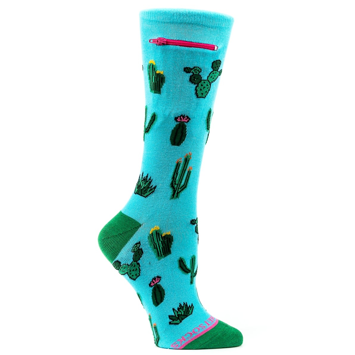 Pocket Socks Cactus Womens Pocket Socks
