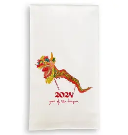 French Graffiti 2024 Year of the Dragon Tea Towel