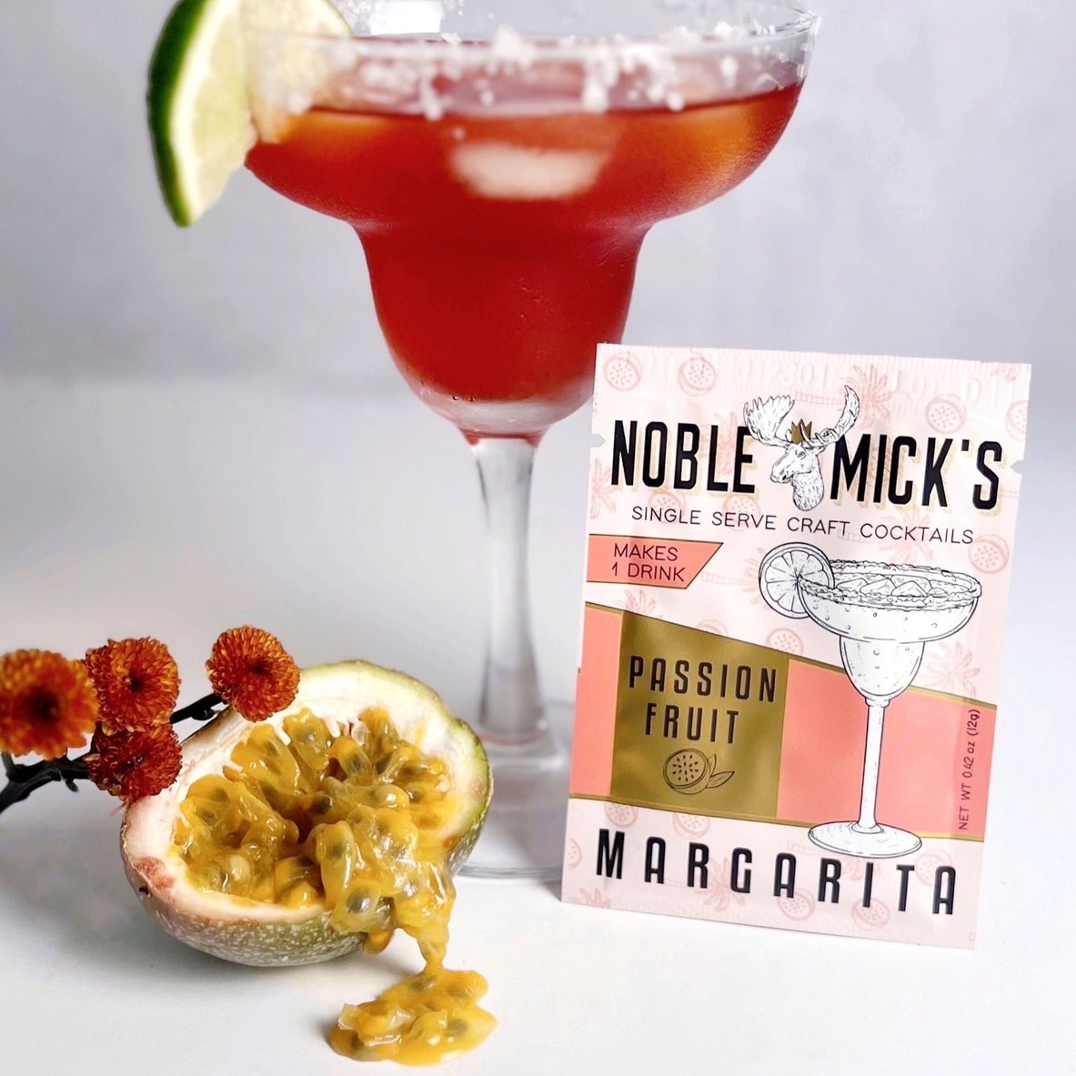 Noble Mick's Passion Fruit Margarita Single Serve Craft Cocktail