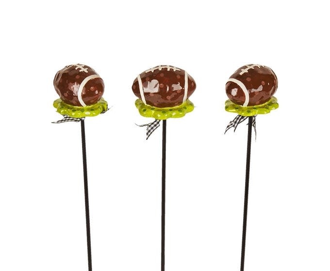 Studio M Football 16" Plant Pokes (one stake)