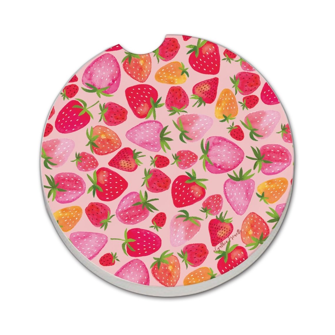CounterArt and Highland Home "Berry Sweet" Stone Car Coaster