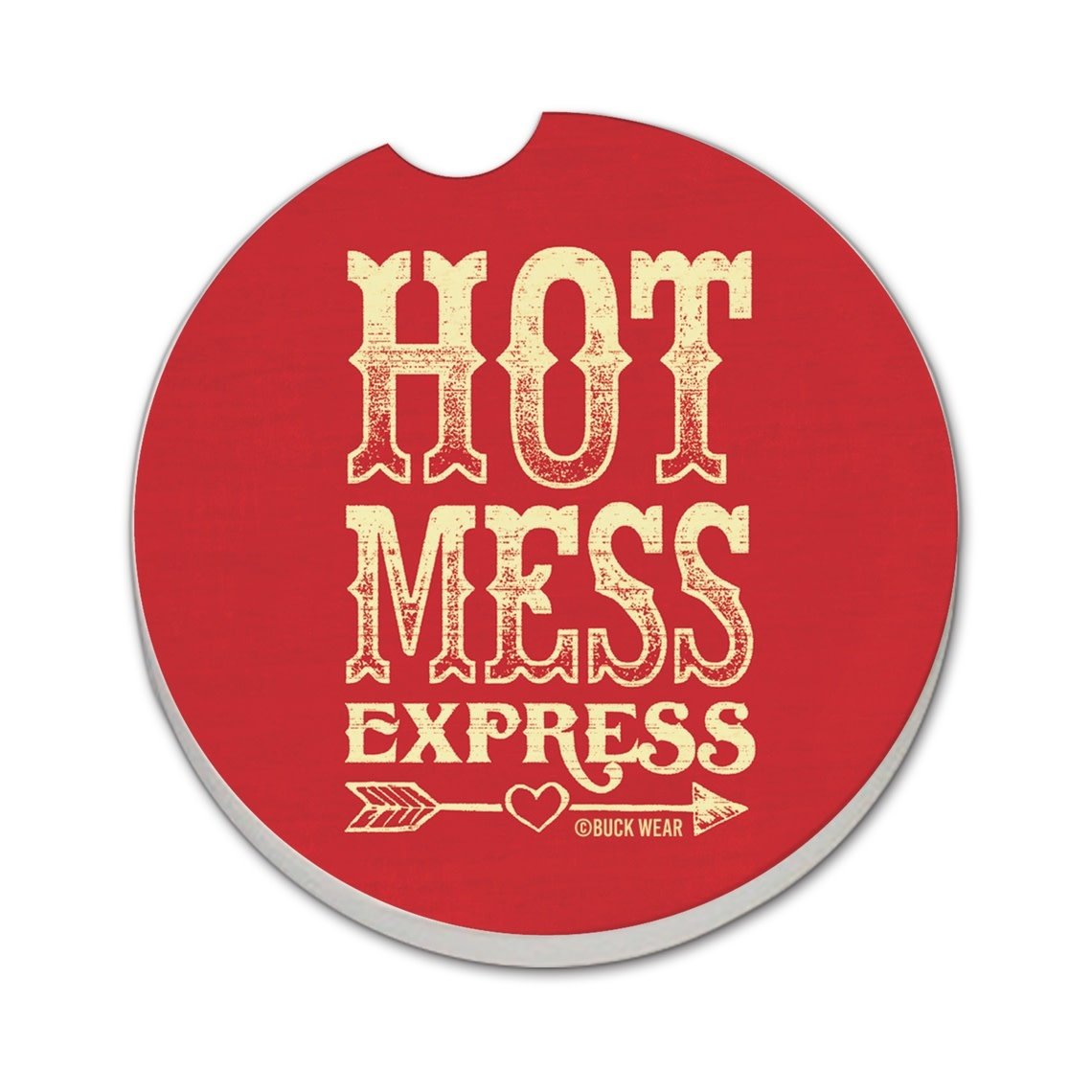 CounterArt and Highland Home "Hot Mess Express" Stone Car Coaster