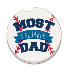 CounterArt and Highland Home "Most Valuable Dad" Stone Car Coaster