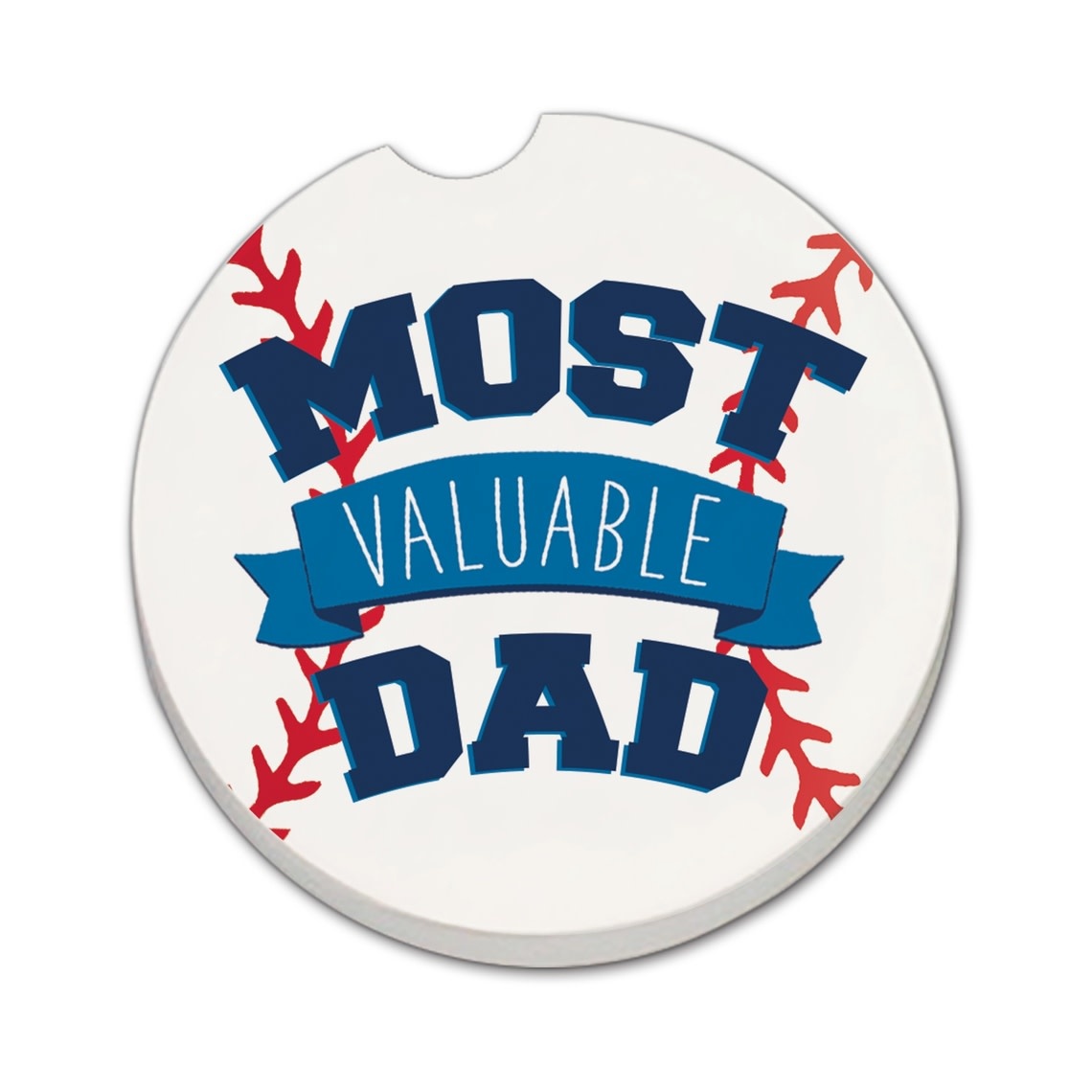 CounterArt and Highland Home "Most Valuable Dad" Stone Car Coaster