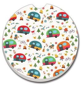 CounterArt and Highland Home Campers Absorbent Stone Car Coaster