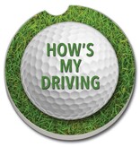 CounterArt and Highland Home How's My Driving Car Coaster