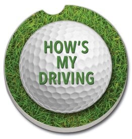 CounterArt and Highland Home How's My Driving Car Coaster