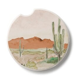CounterArt and Highland Home Thirstystone "Morning Desert" Absorbent Stone Car Coaster