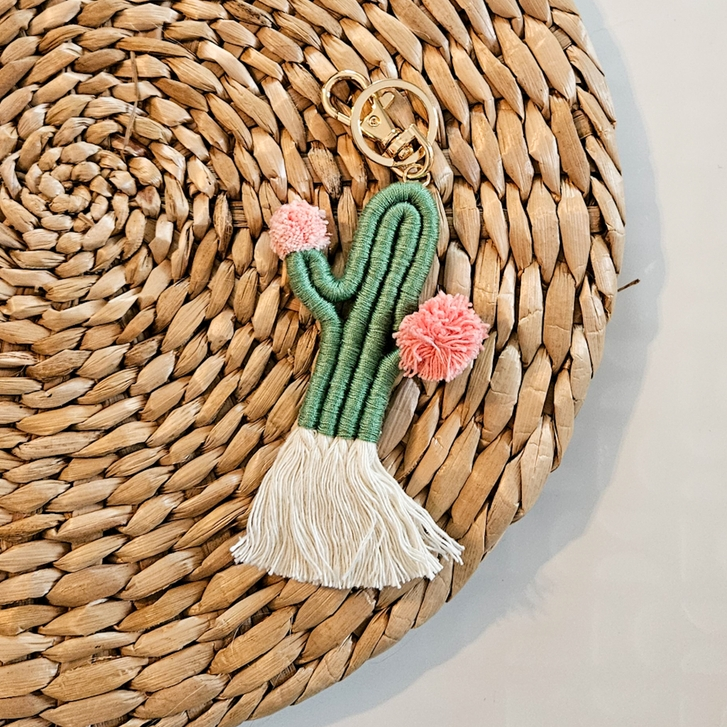 FLEURISH Green Cactus Keychain