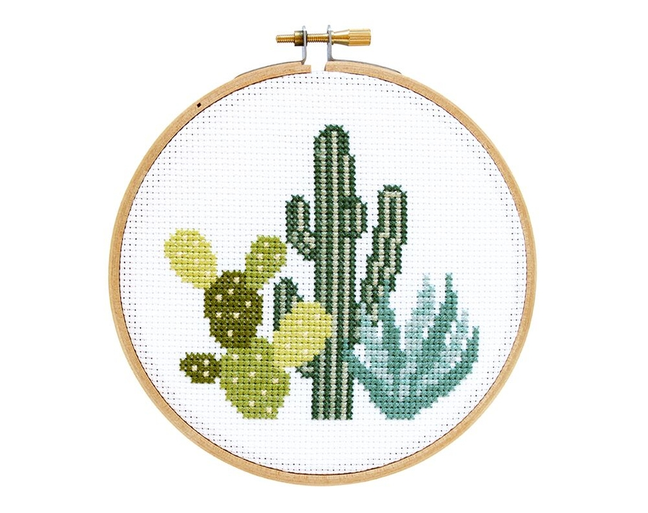 Stranded Stitch Desert Cacti Cross Stitch Kit