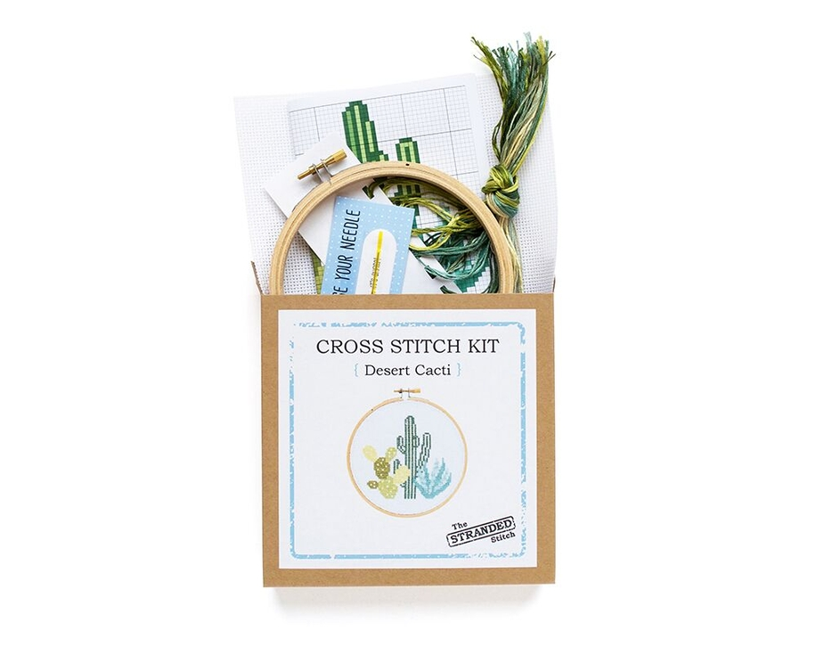 Stranded Stitch Desert Cacti Cross Stitch Kit