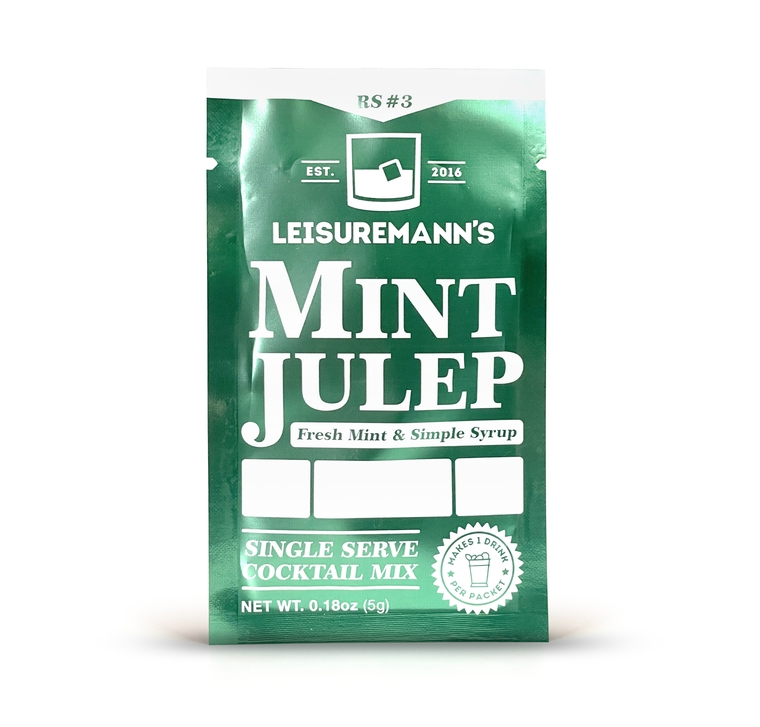 Leisuremann's Mint Julep Single Serve Cocktail Mix