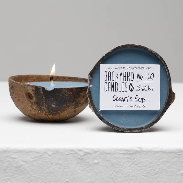 No. 10  Ocean's Edge Coconut Shell Candle