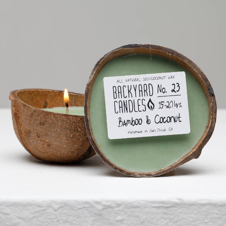 No. 23 Bamboo & Coconut: Coconut Shell Candle