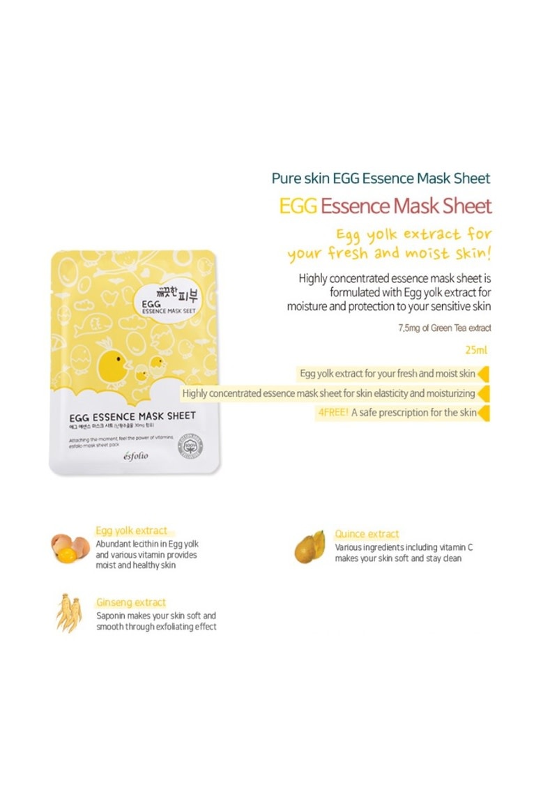 Esfolio Egg  Sheet Masks