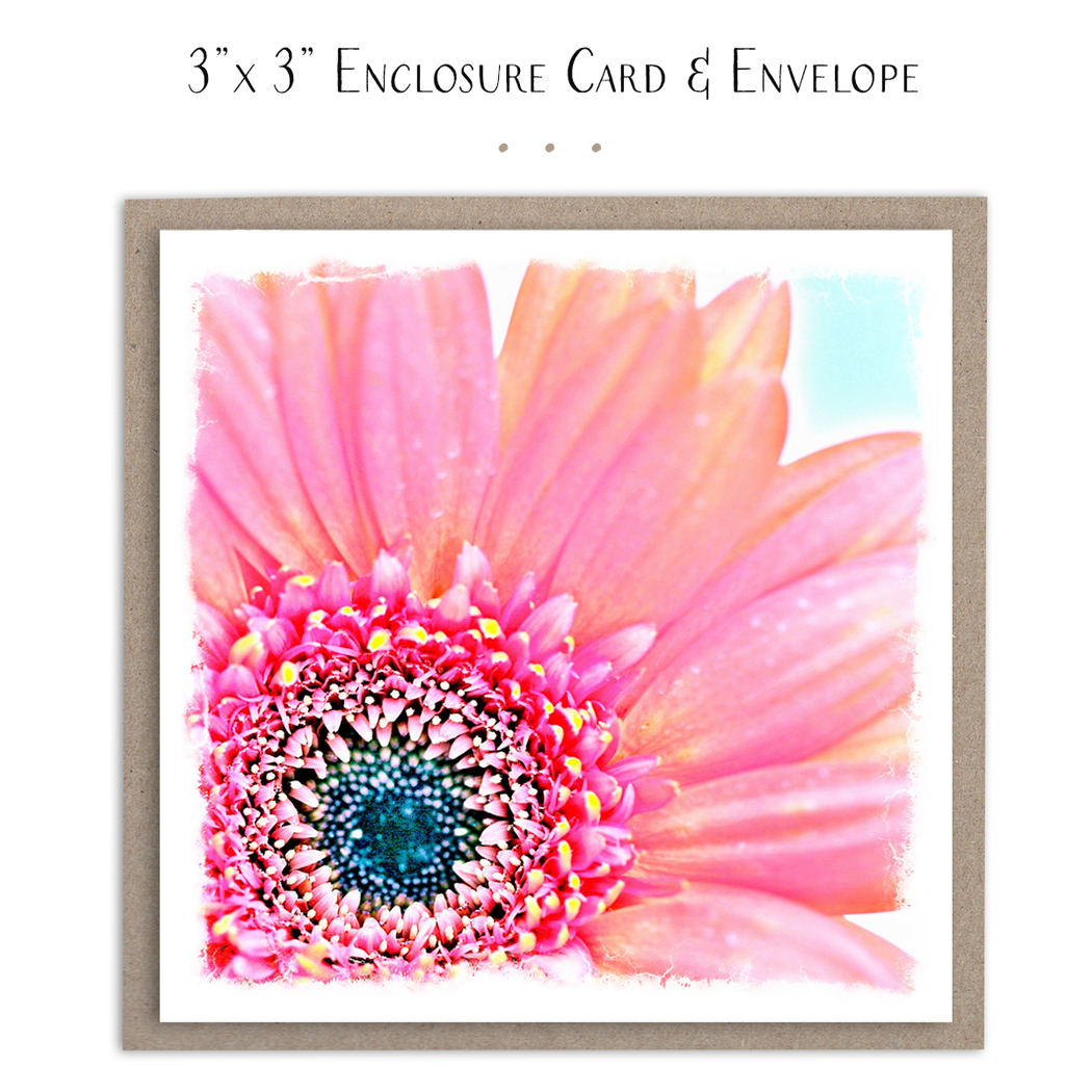 Susan Case Designs Bright Pink Daisy Mini Card
