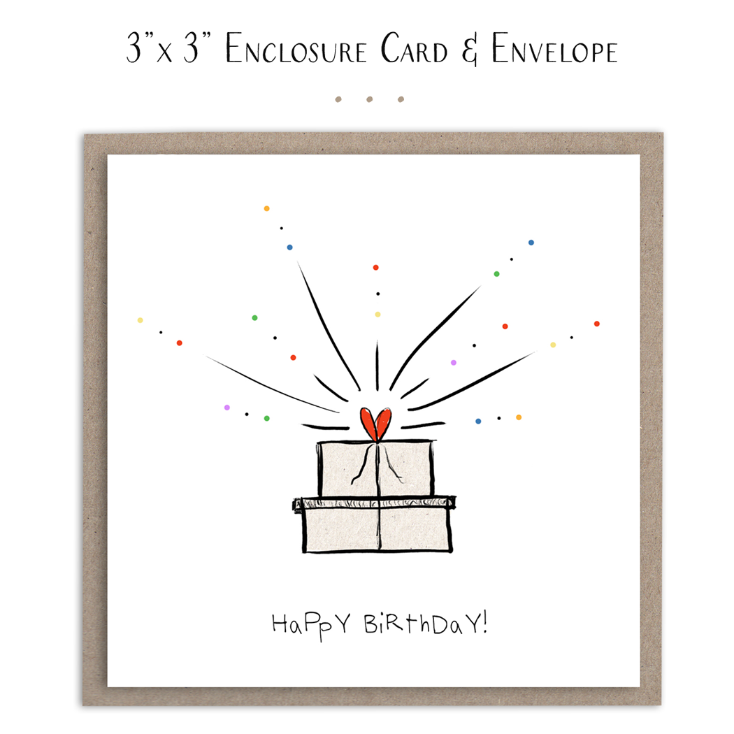 Susan Case Designs Happy Birthday Mini Card