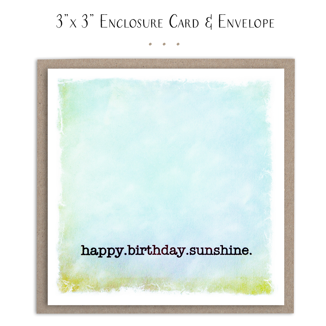 Susan Case Designs Happy Birthday Sunshine Mini Card