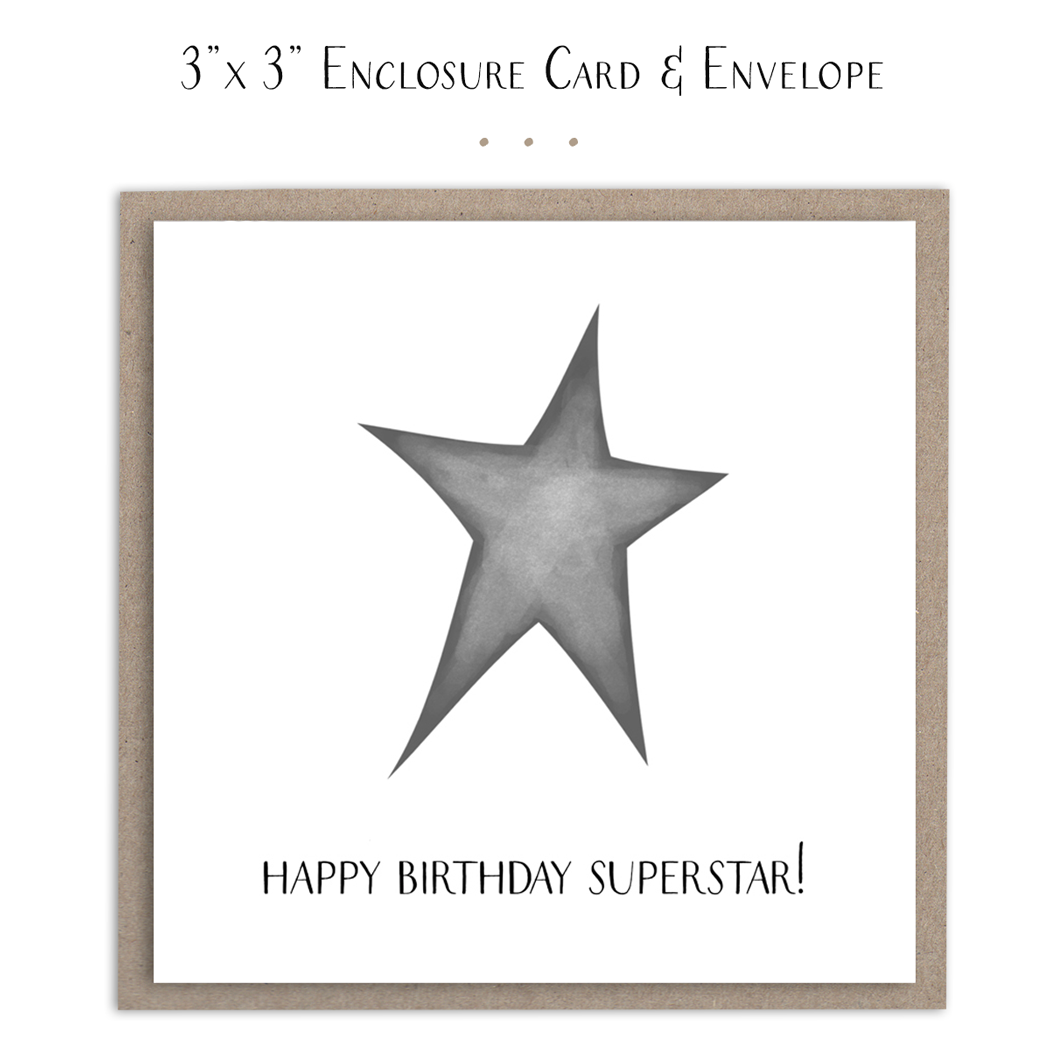 Susan Case Designs Happy Birthday Super Star Mini Card