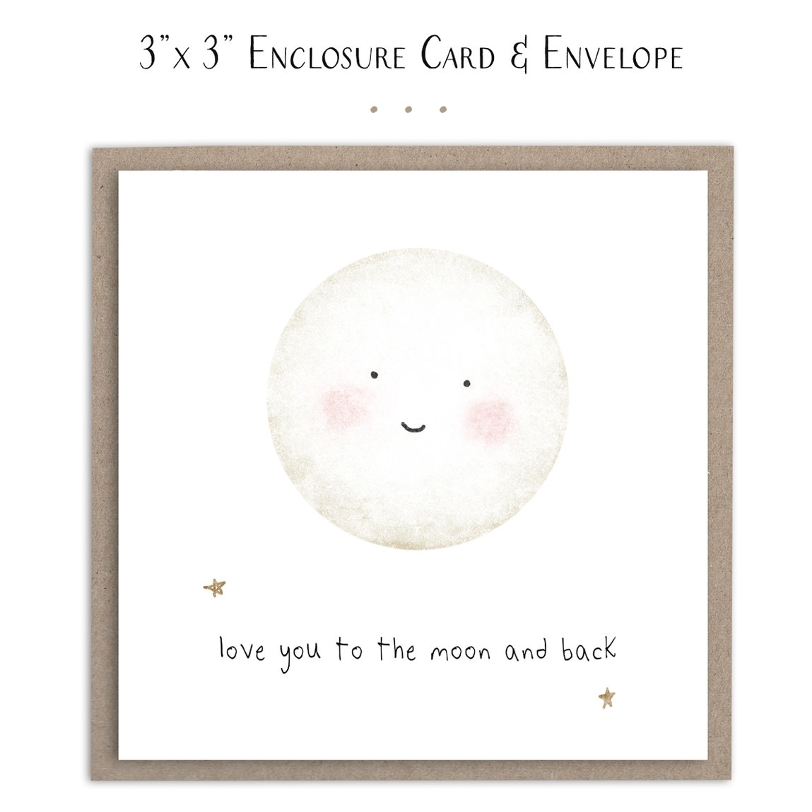 Susan Case Designs Love You to the Moon and Back Mini Card