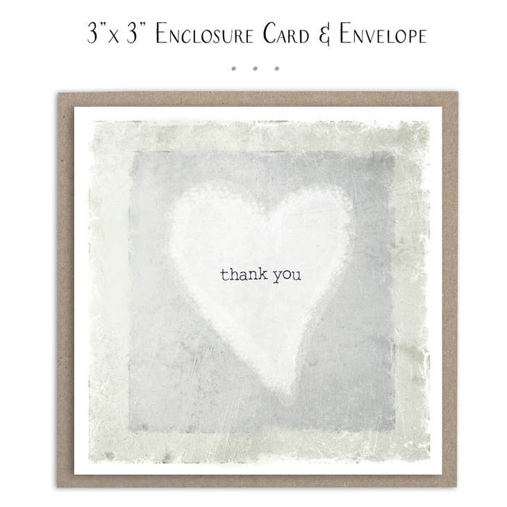 Susan Case Designs Thank You Heart Mini Card